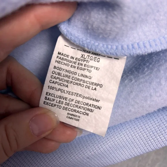 Under Armour Logo Hoodie Womens XL Soft Light Blue Comfort Sportswear Essential - Picture 7 of 7